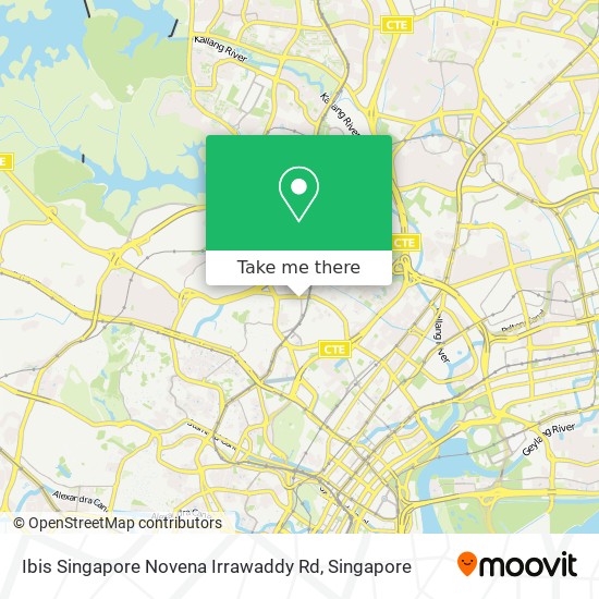 Ibis Singapore Novena Irrawaddy Rd地图