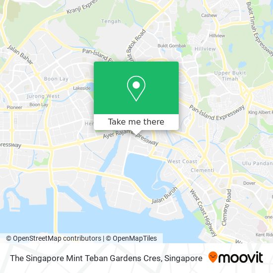 The Singapore Mint Teban Gardens Cres map