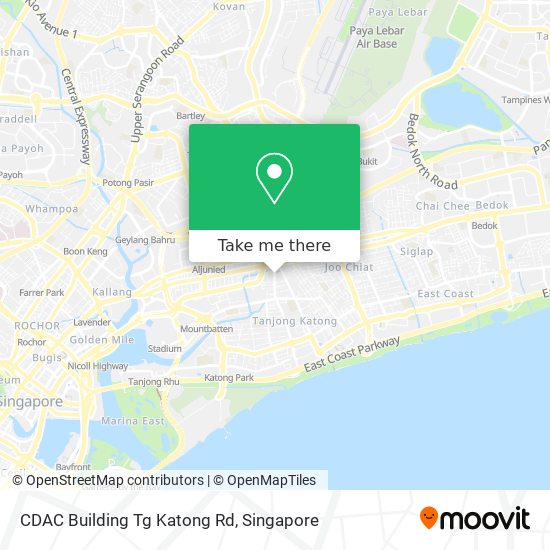 CDAC Building Tg Katong Rd map