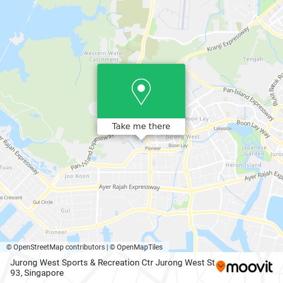 Jurong West Sports & Recreation Ctr Jurong West St 93 map