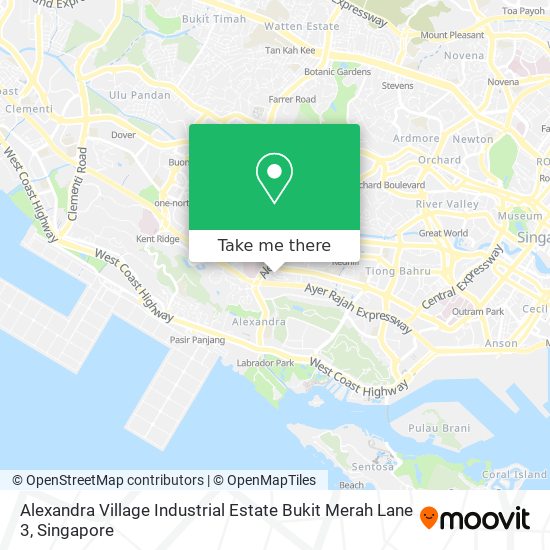 Alexandra Village Industrial Estate Bukit Merah Lane 3地图