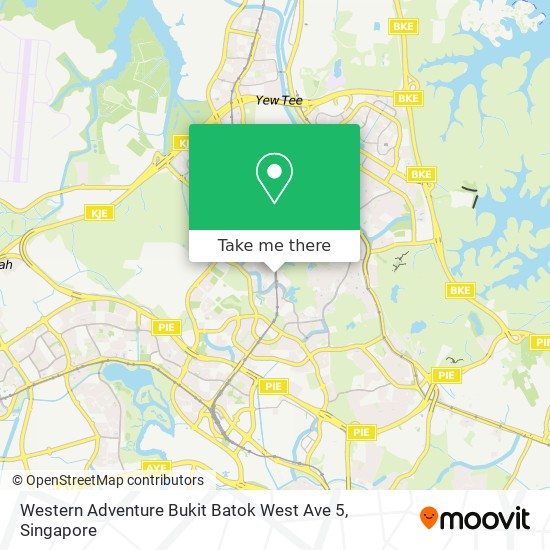 Western Adventure Bukit Batok West Ave 5 map