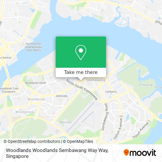 Woodlands Woodlands Sembawang Way Way map