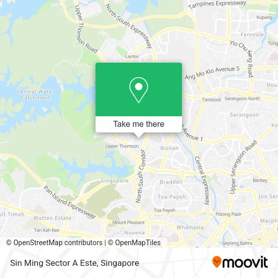 Sin Ming Sector A Este map