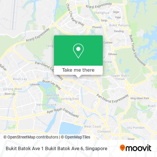 Bukit Batok Ave 1 Bukit Batok Ave 6 map