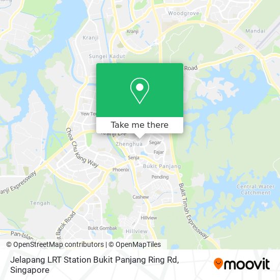 Jelapang LRT Station Bukit Panjang Ring Rd map