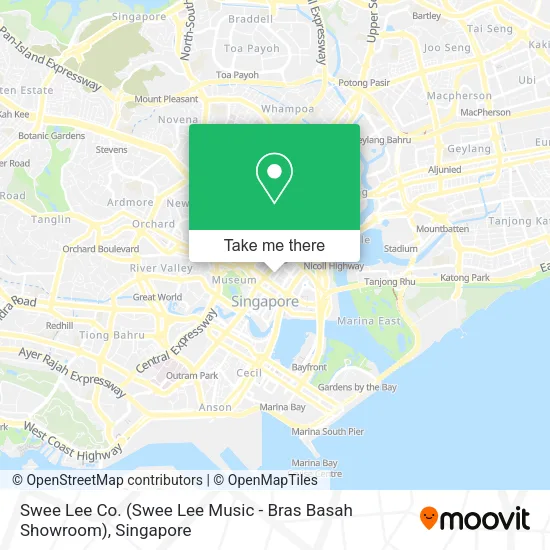 Swee Lee Co. (Swee Lee Music - Bras Basah Showroom) map