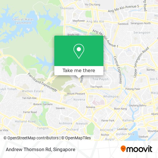 Andrew Thomson Rd map