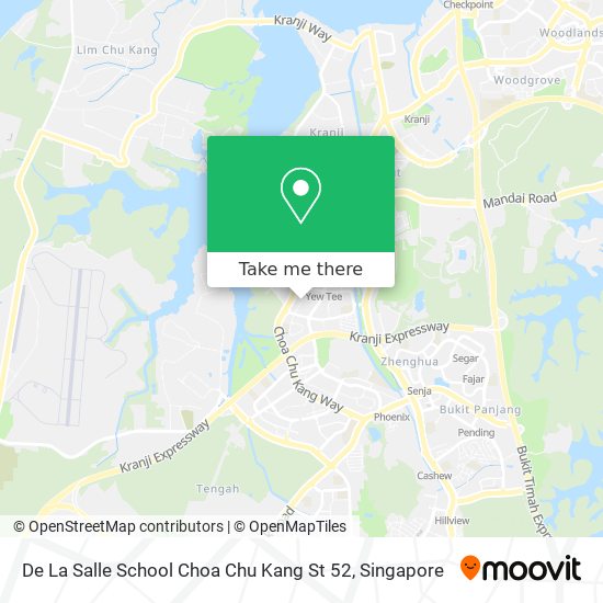 De La Salle School Choa Chu Kang St 52 map