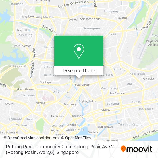 Potong Pasir Community Club Potong Pasir Ave 2 (Potong Pasir Ave 2,6)地图