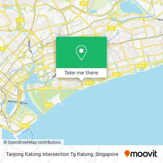 Tanjong Katong intersection Tg Katong map