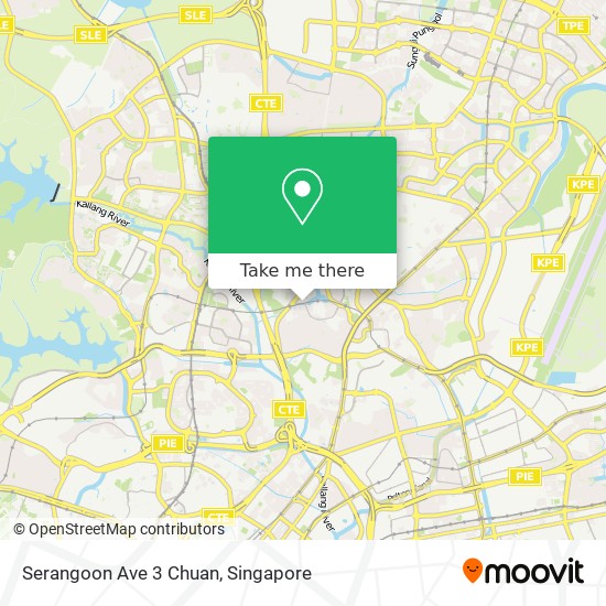 Serangoon Ave 3 Chuan map