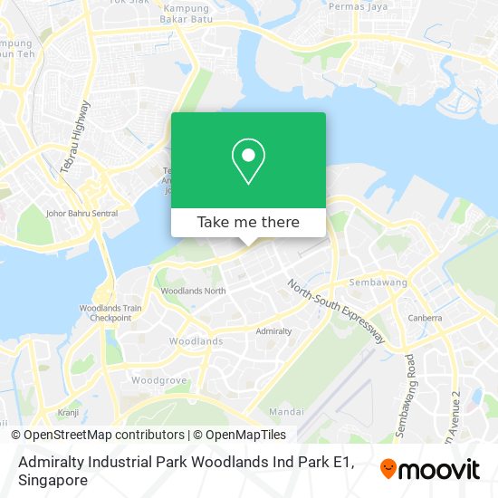 Admiralty Industrial Park Woodlands Ind Park E1地图