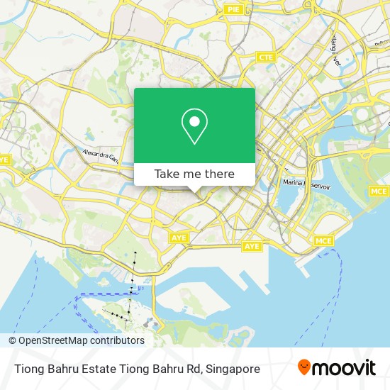 Tiong Bahru Estate Tiong Bahru Rd map