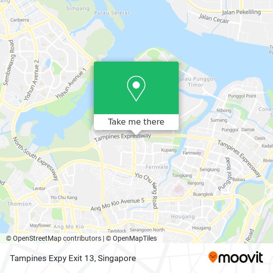 Tampines Expy Exit 13地图