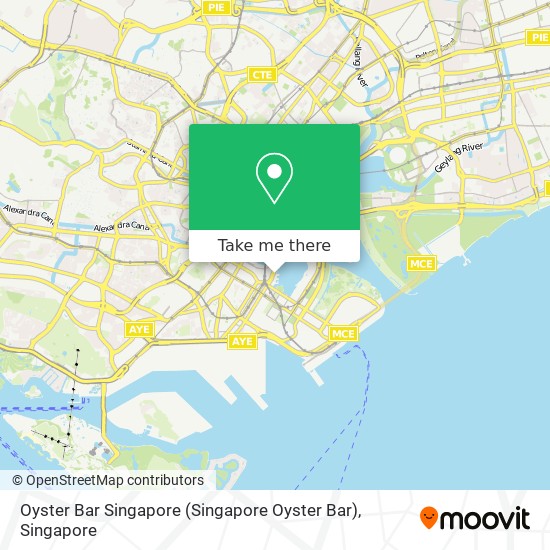 Oyster Bar Singapore map