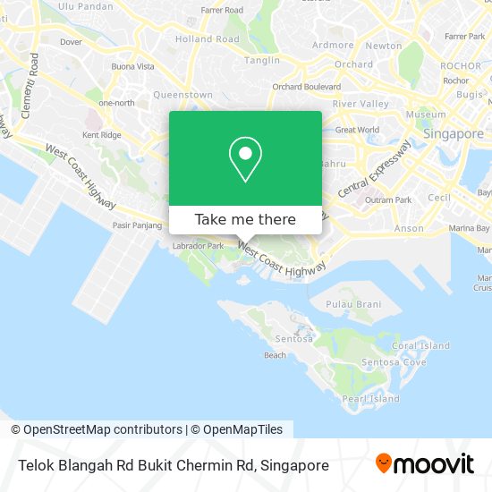 Telok Blangah Rd Bukit Chermin Rd地图