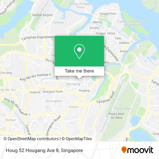 Houg 52 Hougang Ave 8 map