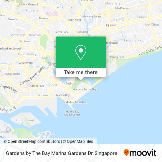Gardens by The Bay Marina Gardens Dr map