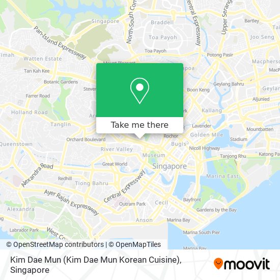 Kim Dae Mun (Kim Dae Mun Korean Cuisine) map