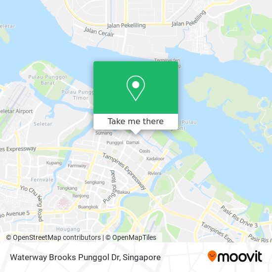 Waterway Brooks Punggol Dr map