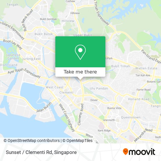 Sunset / Clementi Rd map