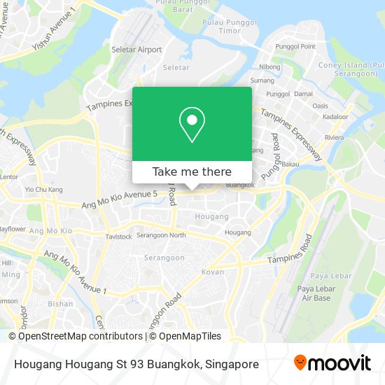 Hougang Hougang St 93 Buangkok map