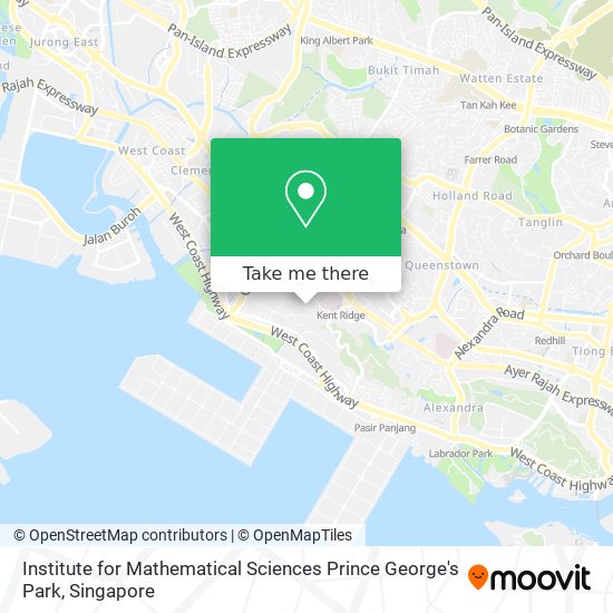 Institute for Mathematical Sciences Prince George's Park map