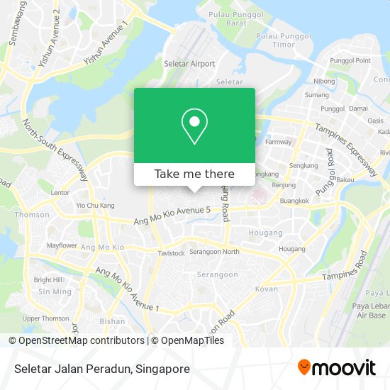 Seletar Jalan Peradun地图