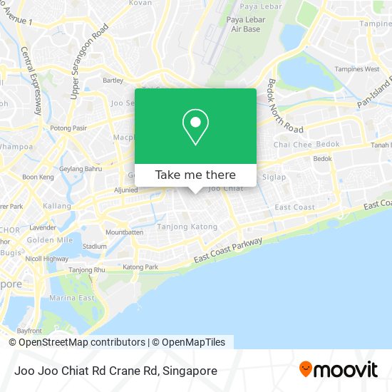 Joo Joo Chiat Rd Crane Rd地图