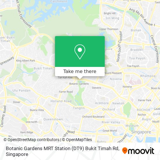 Botanic Gardens MRT Station (DT9) Bukit Timah Rd map