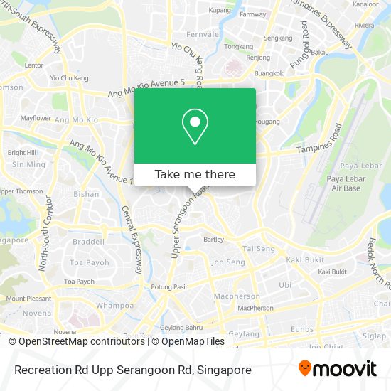 Recreation Rd Upp Serangoon Rd map