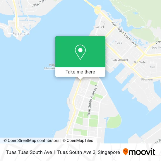 Tuas Tuas South Ave 1 Tuas South Ave 3地图