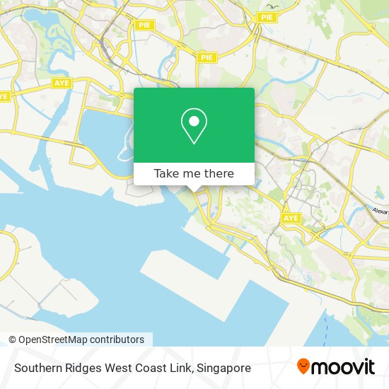 Southern Ridges West Coast Link map