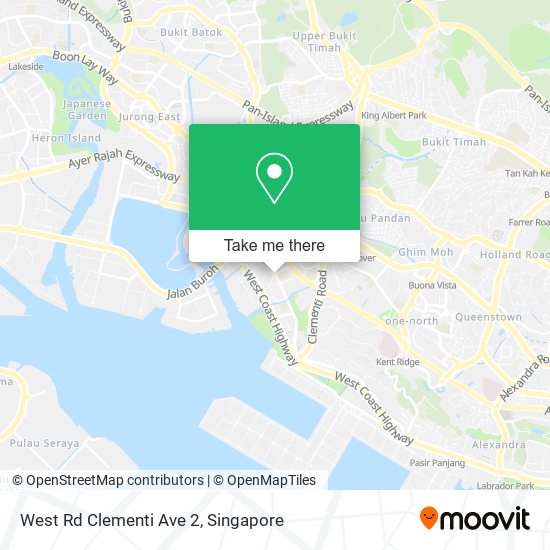 West Rd Clementi Ave 2 map