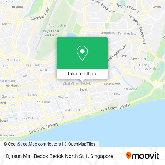 Djitsun Mall Bedok Bedok North St 1地图