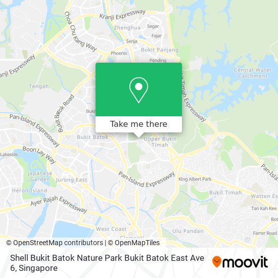 Shell Bukit Batok Nature Park Bukit Batok East Ave 6 map