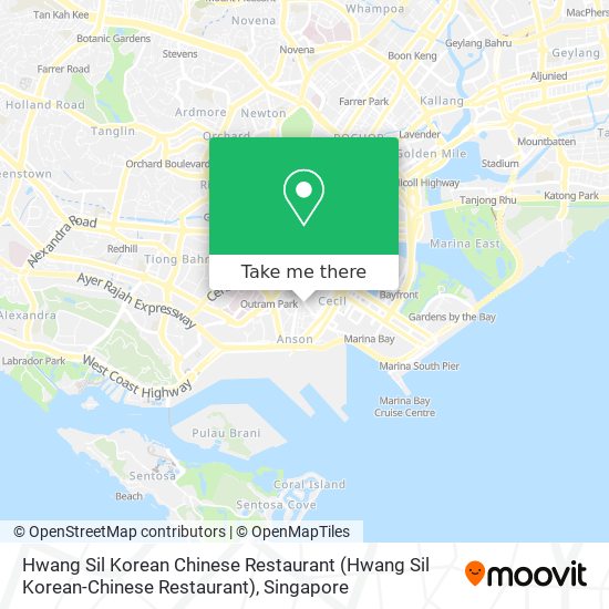 Hwang Sil Korean Chinese Restaurant map
