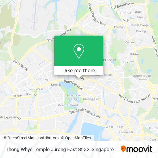 Thong Whye Temple Jurong East St 32 map