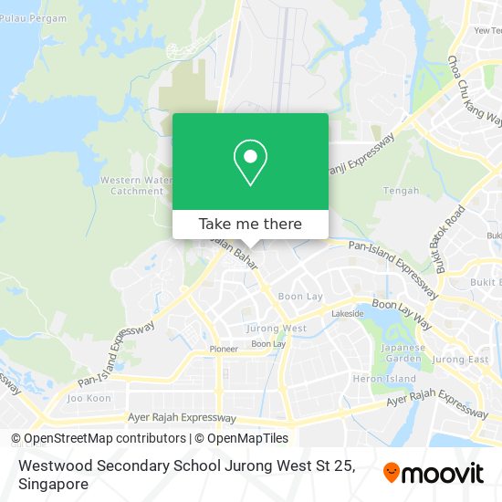 Westwood Secondary School Jurong West St 25 map