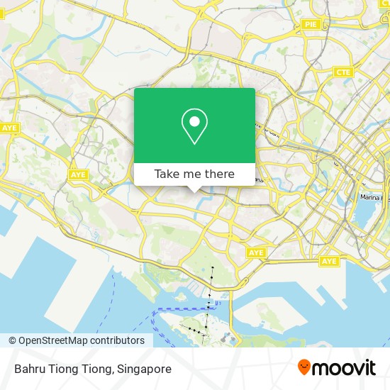 Bahru Tiong Tiong地图