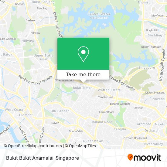 Bukit Bukit Anamalai地图
