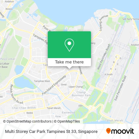 Multi Storey Car Park Tampines St 33 map