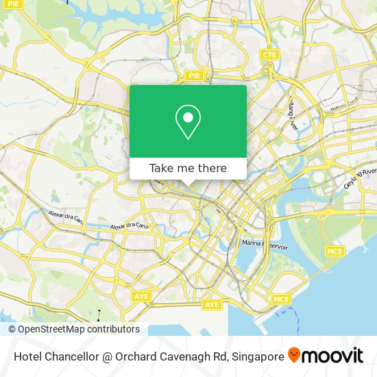Hotel Chancellor @ Orchard Cavenagh Rd map