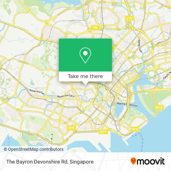 The Bayron Devonshire Rd地图