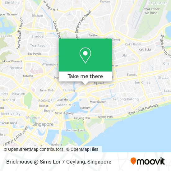 Brickhouse @ Sims Lor 7 Geylang map