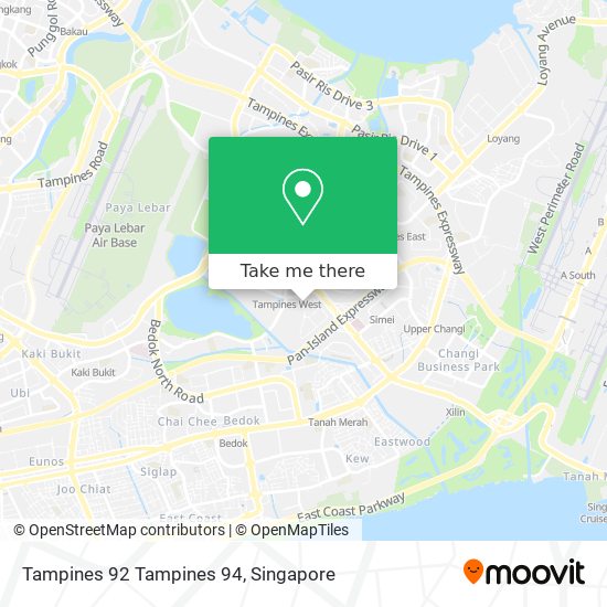 Tampines 92 Tampines 94地图