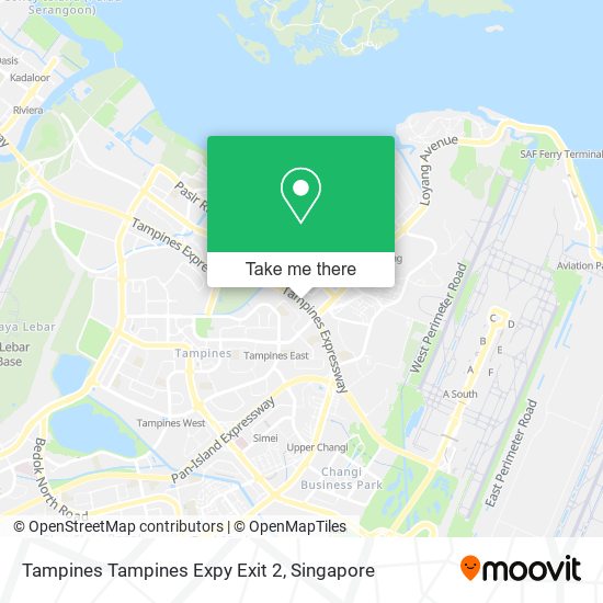 Tampines Tampines Expy Exit 2 map