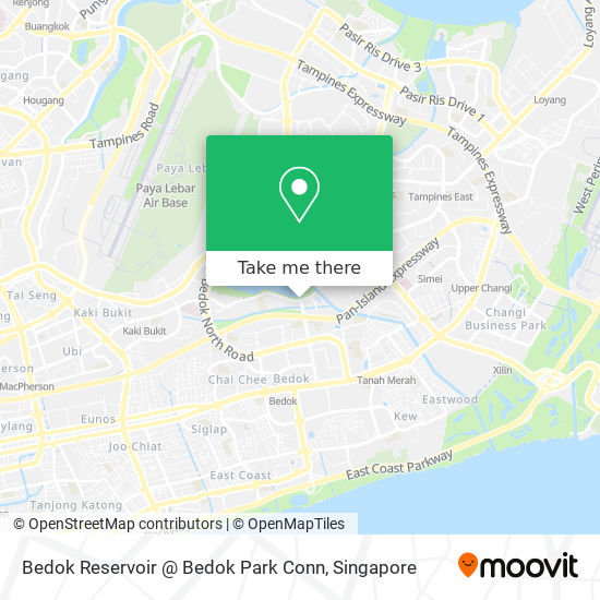 Bedok Reservoir @ Bedok Park Conn map