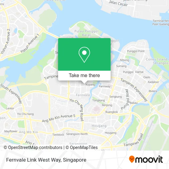 Fernvale Link West Way map